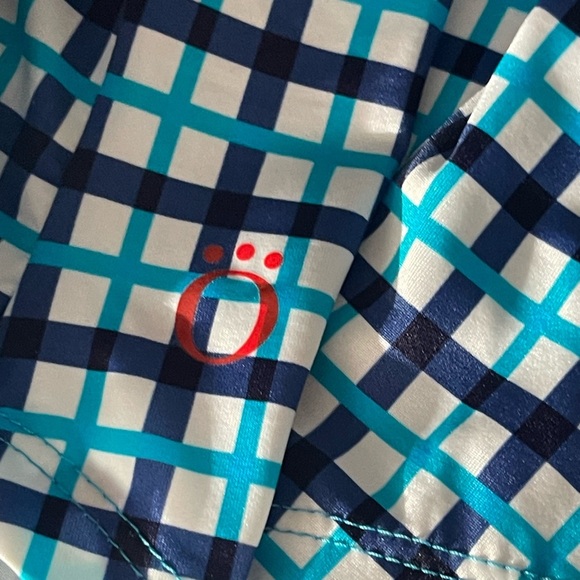 Kinona | UPF 50+ Class Act Long Sleeve Golf Shirt Mediterranean Check - Picture 8 of 8